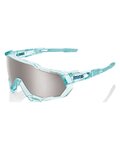 100% SPEEDLAB Okulary kolarskie - SPEEDTRAP - jasnozielony/srebrny