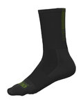 ALÉ Kolarskie klasyczne skarpetki - THERMO GREEN - czarny