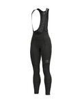 ALÉ Długie spodnie kolarskie z szelkami - R-EV1 BLIZZARD - czarny