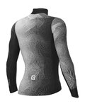 ALÉ Zimowa koszulka kolarska z długim rękawem - CIRCUS PR-S - biały