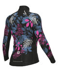 ALÉ Zimowa koszulka kolarska z długim rękawem - GREEN GARDEN PR-R - kolorowy