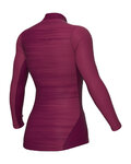 ALÉ Kolarska koszulka z długim rękawem - SHADE INTIMO - bordowy