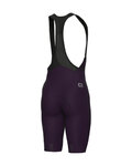 ALÉ Krótkie spodnie kolarskie z szelkami - MAGIC COLOUR PR-E - fioletowy