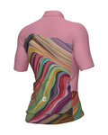 ALÉ Koszulka kolarska z krótkim rękawem - PR-E RAINBOW - różowy