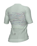 ALÉ Koszulka kolarska z krótkim rękawem - PR-E MEGABYTE - jasnozielony