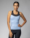 ALÉ Koszulka kolarska bez rękawów - COLOR BLOCK PRAGMA - jasnoniebieski/czarny