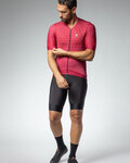 ALÉ Koszulka kolarska z krótkim rękawem - R-EV1 QUICK - bordowy
