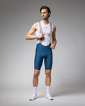 ALÉ Krótkie spodnie kolarskie z szelkami - MASTER 2.0 PR-E - niebieski