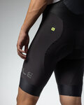 ALÉ Krótkie spodnie kolarskie z szelkami - R-EV1 K-COLDBLACK 2.0 - czarny