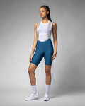 ALÉ Krótkie spodnie kolarskie z szelkami - MASTER 2.0 PR-E - niebieski