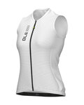 ALÉ Koszulka kolarska bez rękawów - PRAGMA COLOR BLOCK - biały
