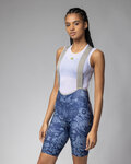 ALÉ Krótkie spodnie kolarskie z szelkami - SAUVAGE PR-E - niebieski/jasnoniebieski