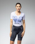 ALÉ Kolarska koszulka z krótkim rękawem - INTIMO MULTIVERSO - biały/niebieski