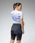 ALÉ Kolarska koszulka z krótkim rękawem - INTIMO MULTIVERSO - biały/niebieski