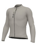 ALÉ Letnia koszulka kolarska z długim rękawem - PRAGMA COLOR BLOCK - szary