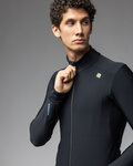 ALÉ Zimowa koszulka kolarska z długim rękawem - KLIMATIK K-IDRO - czarny