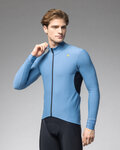 ALÉ Zimowa koszulka kolarska z długim rękawem - KLIMATIK K-IDRO - jasnoniebieski