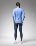 ALÉ Zimowa koszulka kolarska z długim rękawem - KLIMATIK K-IDRO - jasnoniebieski