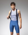 ALÉ Krótkie spodnie kolarskie z szelkami - R-EV1 VOLTAGE - niebieski