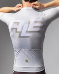 ALÉ Koszulka kolarska z krótkim rękawem - SAUVAGE PR-E - kość słoniowa/biały