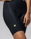 ALÉ Krótkie spodnie kolarskie z szelkami - VOLTAGE R-EV1 - czarny