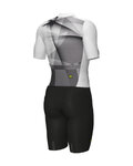 ALÉ Kombinezon kolarski - WATT 3.6 R-EV1 - biały/czarny