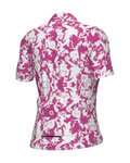 ALÉ Koszulka kolarska z krótkim rękawem - ESSENZA PRAGMA - biały/różowy