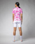 ALÉ Koszulka kolarska z krótkim rękawem - ESSENZA PRAGMA - biały/różowy