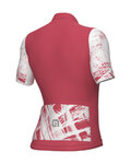 ALÉ Koszulka kolarska z krótkim rękawem - PALM PR-E - czerwony/biały