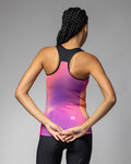 ALÉ Koszulka kolarska bez rękawów - AURORA PRAGMA - różowy/fioletowy