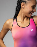 ALÉ Koszulka kolarska bez rękawów - AURORA PRAGMA - różowy/fioletowy