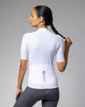 ALÉ Koszulka kolarska z krótkim rękawem - COLOR BLOCK PRAGMA - biały