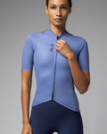 ALÉ Koszulka kolarska z krótkim rękawem - COLOR BLOCK PRAGMA - niebieski