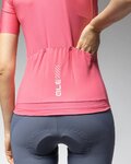 ALÉ Koszulka kolarska z krótkim rękawem - PRAGMA COLOR BLOCK - różowy
