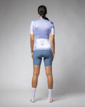 ALÉ Koszulka kolarska z krótkim rękawem - ATMOSFERA PR-E - biały/fioletowy