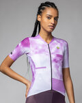 ALÉ Koszulka kolarska z krótkim rękawem - ATMOSFERA PR-E - biały/różowy
