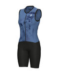 ALÉ Kombinezon kolarski - MIRROR PRAGMA - niebieski/czarny
