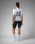 ALÉ Koszulka kolarska z krótkim rękawem - SPRINTER R-EV1 - biały/fioletowy/szary