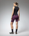 ALÉ Krótkie spodnie kolarskie z szelkami - OFF ROAD - GRAVEL GRAVEL-PRO - fioletowy