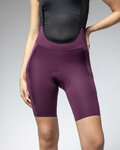 ALÉ Krótkie spodnie kolarskie z szelkami - OFF ROAD - GRAVEL GRAVEL-PRO - fioletowy