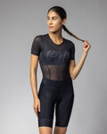 ALÉ Kolarska koszulka z krótkim rękawem - FOLLOW MW INTIMO - czarny