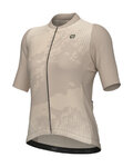 ALÉ Koszulka kolarska z krótkim rękawem - KRAKATOA OFF ROAD - GRAVEL - kość słoniowa