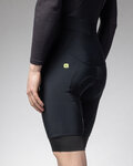 ALÉ Krótkie spodnie kolarskie z szelkami - PRAGMA WINTER 2.0 - czarny