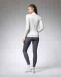 ALÉ Zimowa koszulka kolarska z długim rękawem - PRAGMA FONDO 3.0 LADY - biały