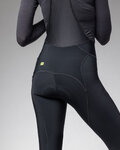 ALÉ Długie spodnie kolarskie z szelkami - PRAGMA WINTER - czarny