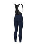 ALÉ Długie spodnie kolarskie z szelkami - PRAGMA WINTER - niebieski