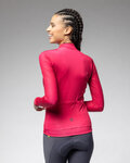 ALÉ Zimowa koszulka kolarska z długim rękawem - PR-E FOLLOW ME 2.0 LADY - różowy