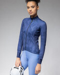 ALÉ Letnia koszulka kolarska z długim rękawem - PRAGMA SCHEMA - niebieski