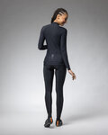 ALÉ Zimowa koszulka kolarska z długim rękawem - R-EV1 WARM RACE 2.0 LADY - czarny