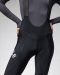 ALÉ Kolarskie spodnie 3/4 z szelkami - PRAGMA WINTER - czarny